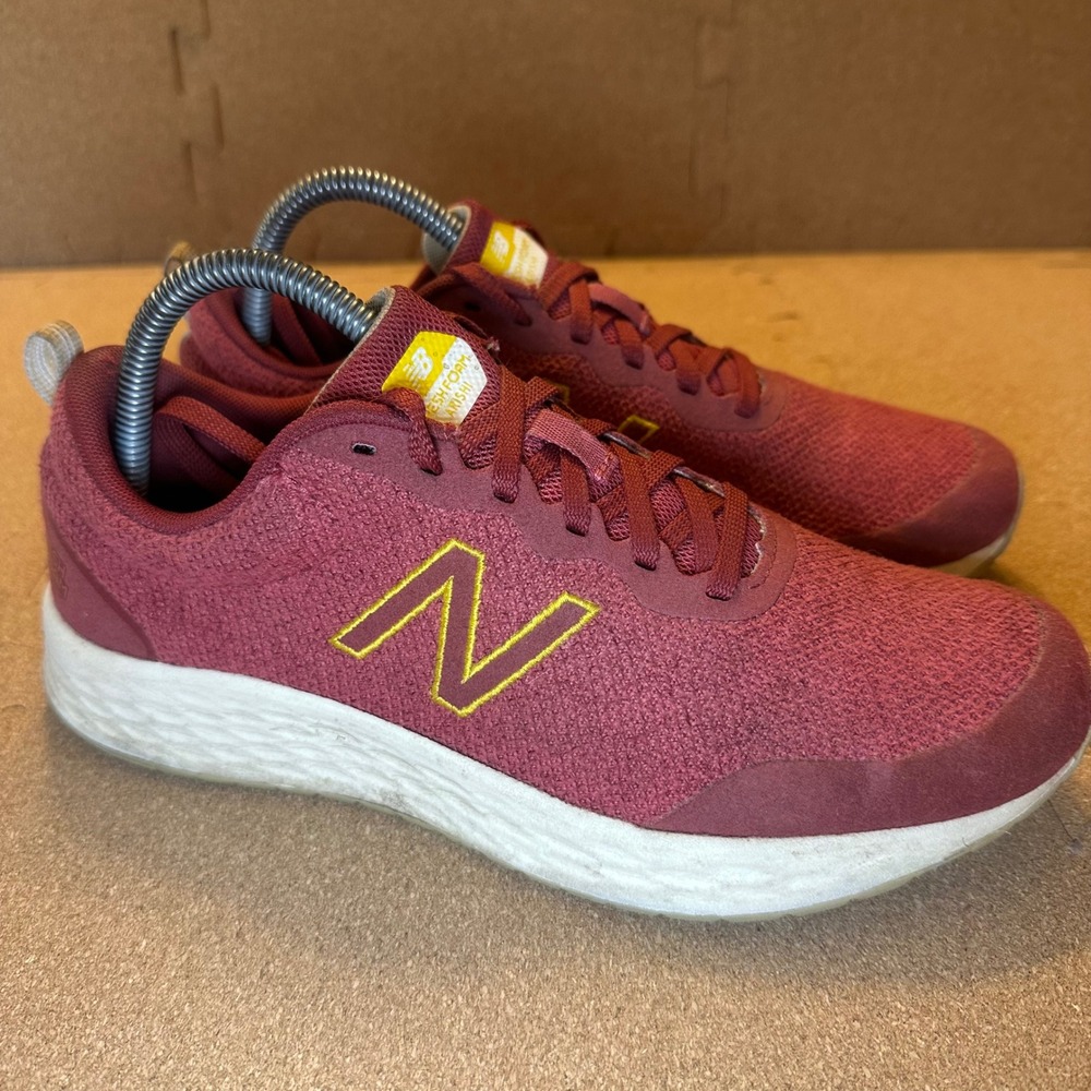 New Balance Fresh Foam Arishi Mens Running Shoes Burgundy Gold MARISRG2 US 8